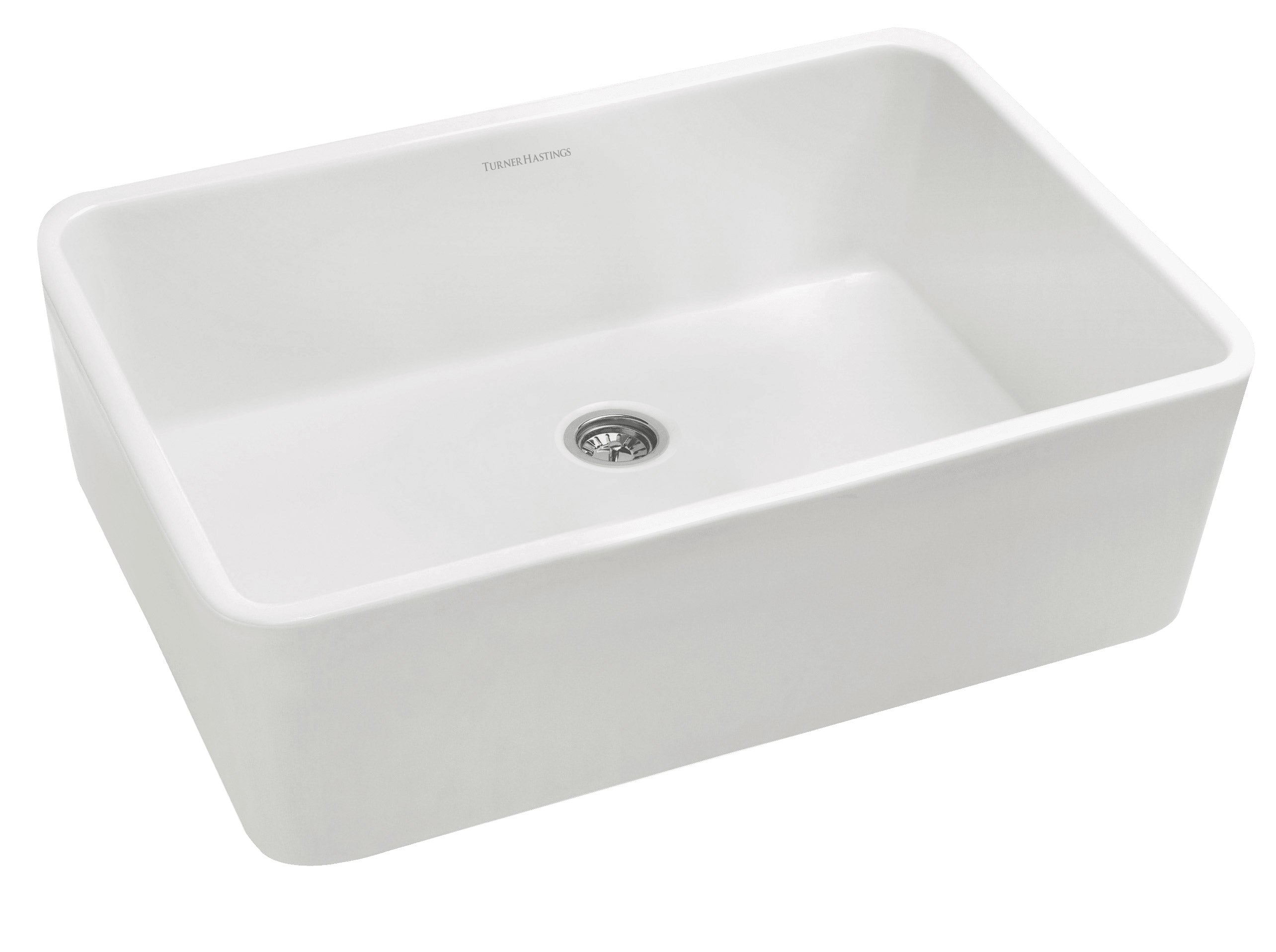 TURNER HASTINGS GALDOR FARMHOUSE BUTLER SINK GLOSS WHITE 600MM