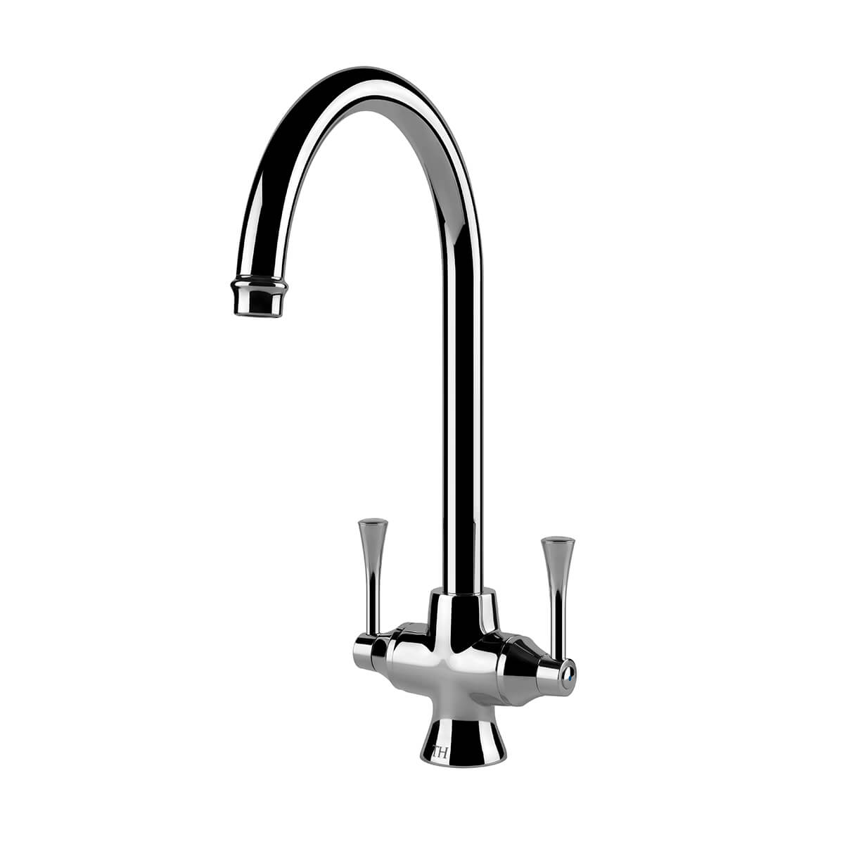 TURNER HASTINGS GOSFORD DOUBLE SINK MIXER 390MM CHROME