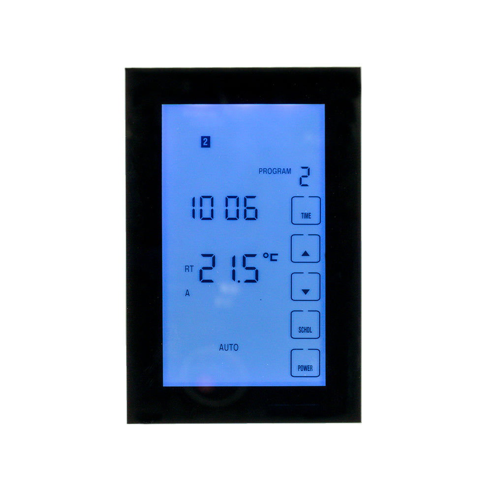 RADIANT HEATING PREMIUM VERTICAL DUAL TIMER/THERMOSTAT BLACK 120MM