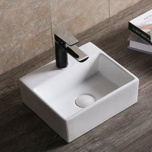 INFINITY ABOVE COUNTER CERAMIC BASIN GLOSS WHITE 335MM
