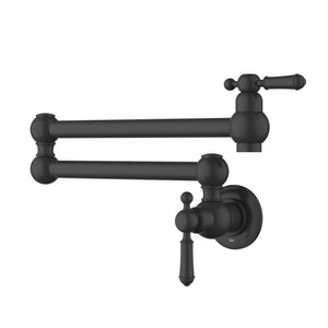 IKON CLASICO POT FILLER 263MM MATTE BLACK