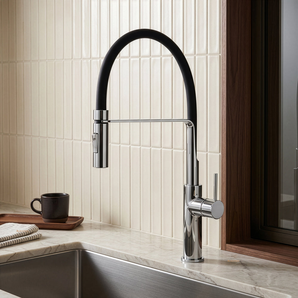 Ikon hali multi-function sink mixer 481mm chrome