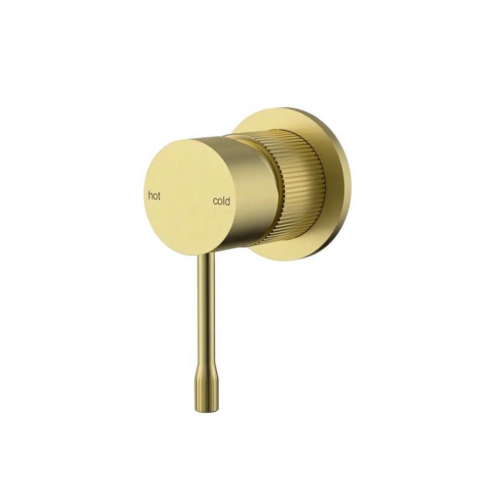 IKON LINIE LEAD FREE WALL MIXER TRIM KIT WITH ROUGH IN BODY BRUSHED GOLD