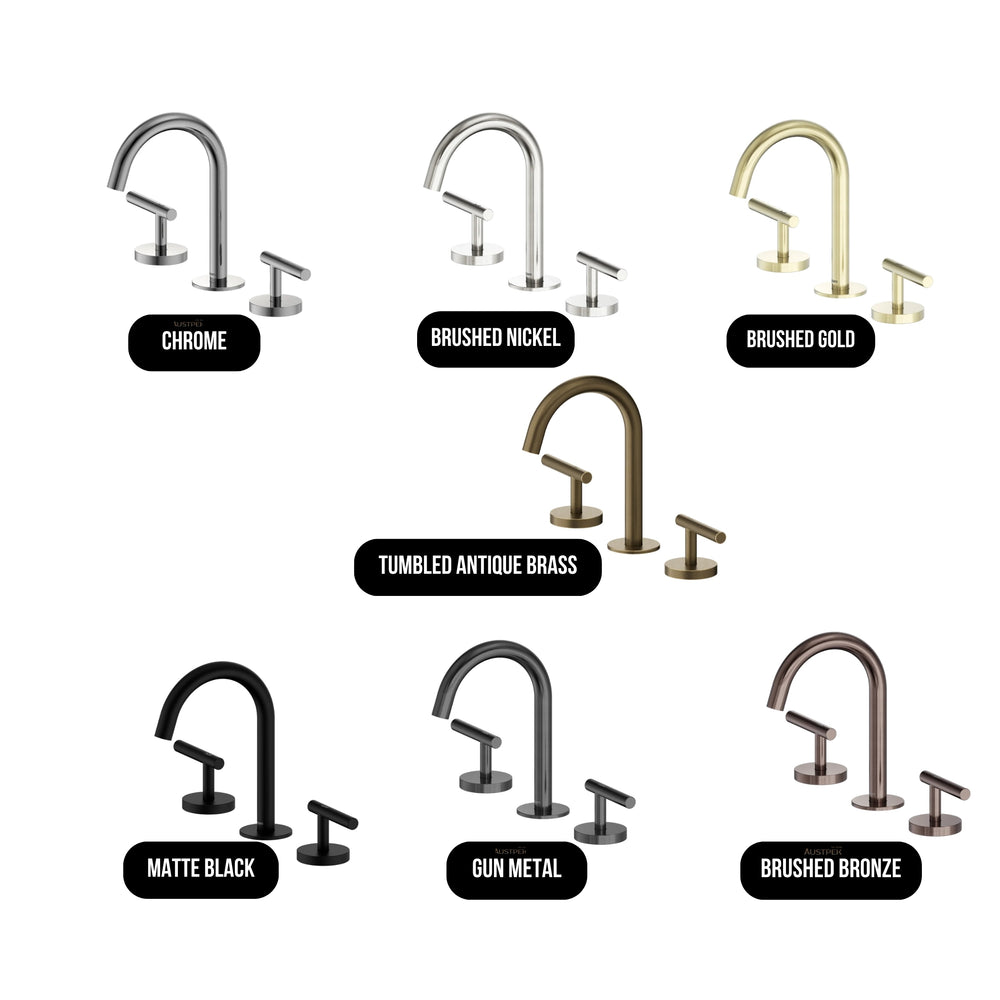 NERO MECCA LEVER BASIN SET ARC SPOUT CHROME