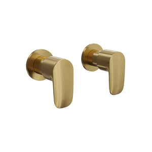 LINSOL CURVA WALL TOP ASSEMBLIES 87MM BRUSHED BRASS