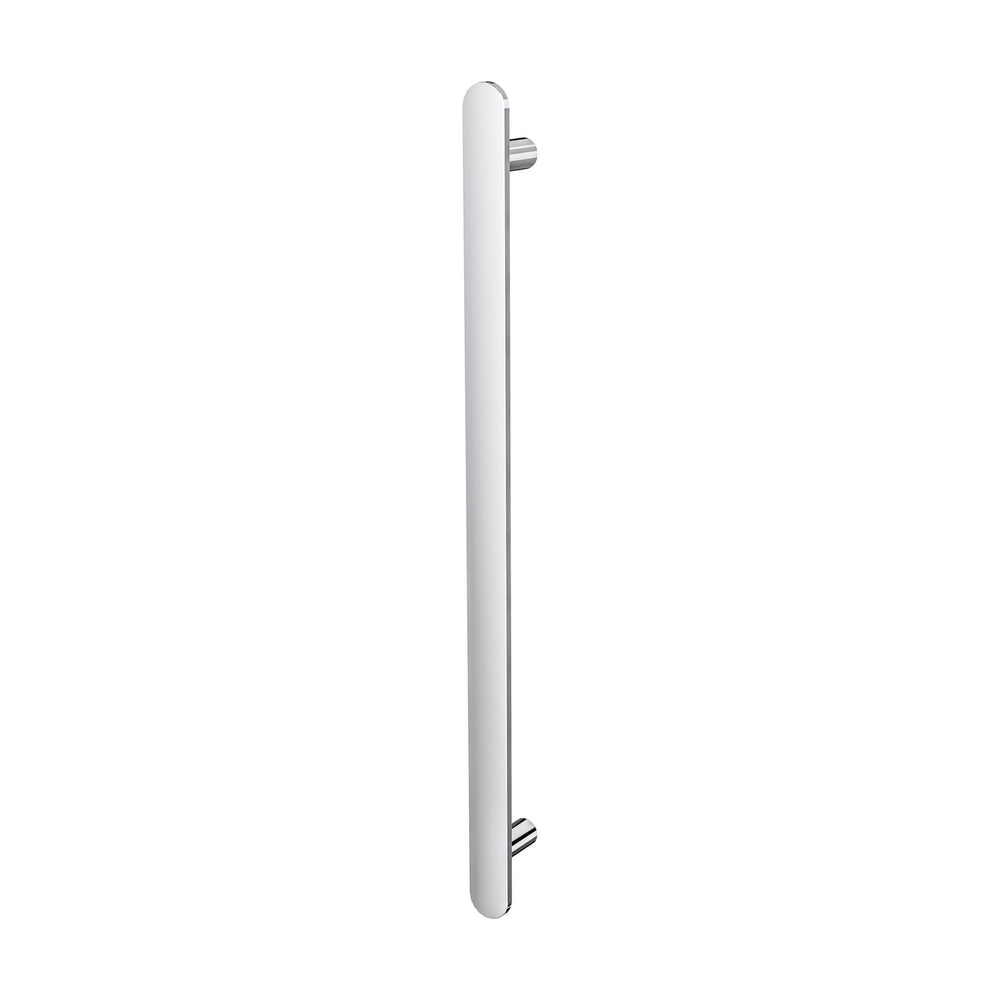 LINSOL ALLEGRA VERTICAL FLAT BAR HEATED TOWEL RAIL CHROME 905MM