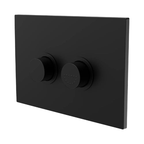NERO MECCA CARE RAISED DISABLED CARE PNEUMATIC FLUSH BUTTONS PLATE DDA ACCESSIBLE TOILET COMPLIANT 245MM MATTE BLACK