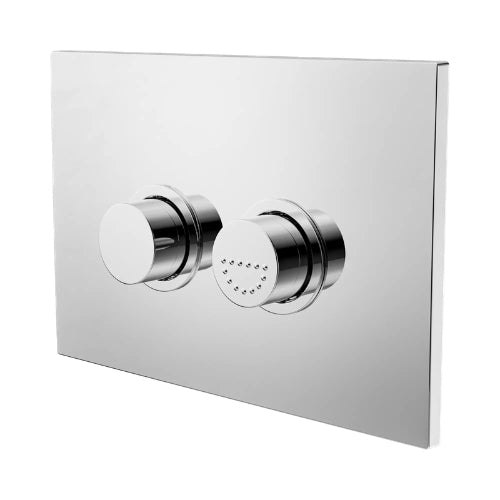 NERO MECCA CARE RAISED DISABLED CARE PNEUMATIC FLUSH BUTTONS PLATE DDA ACCESSIBLE TOILET COMPLIANT 245MM CHROME