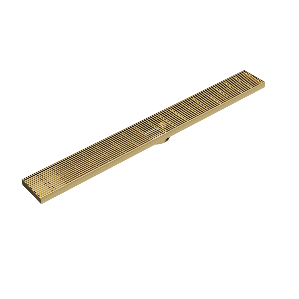 LINSOL EZYFLOW HEELGUARD DN89 LINEAR WASTE 1000MM BRUSHED BRASS