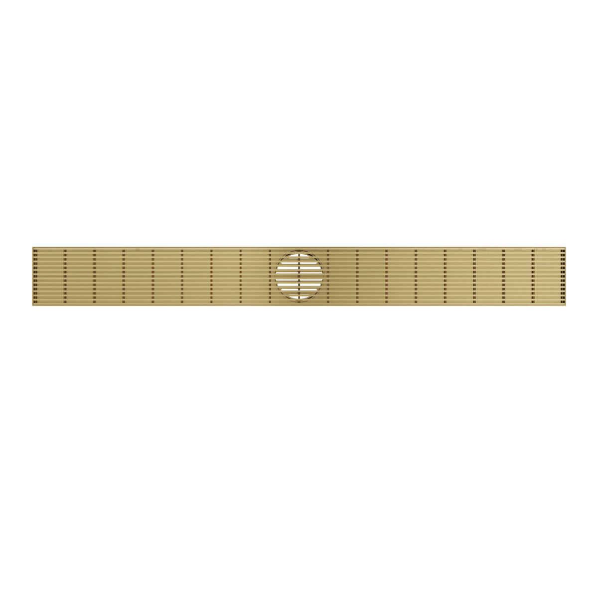 LINSOL EZYFLOW HEELGUARD DN89 LINEAR WASTE 1000MM BRUSHED BRASS