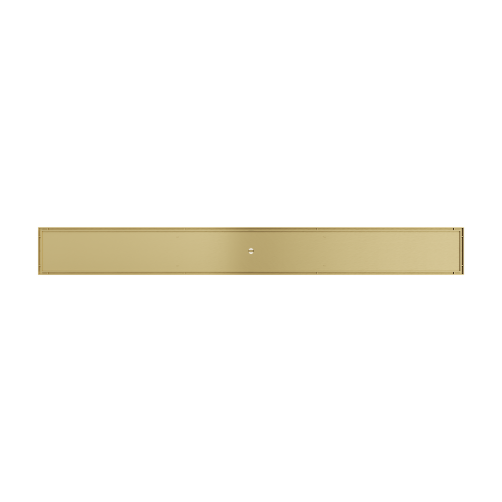 LINSOL EZYFLOW TILE INSERT DN89 LINEAR WASTE 1000MM BRUSHED BRASS