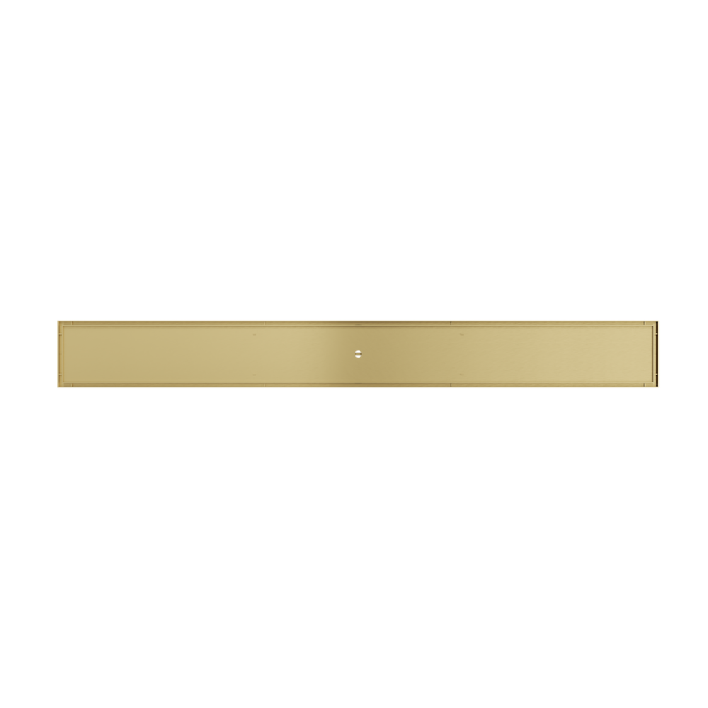 LINSOL EZYFLOW TILE INSERT DN64 LINEAR WASTE 1000MM BRUSHED BRASS