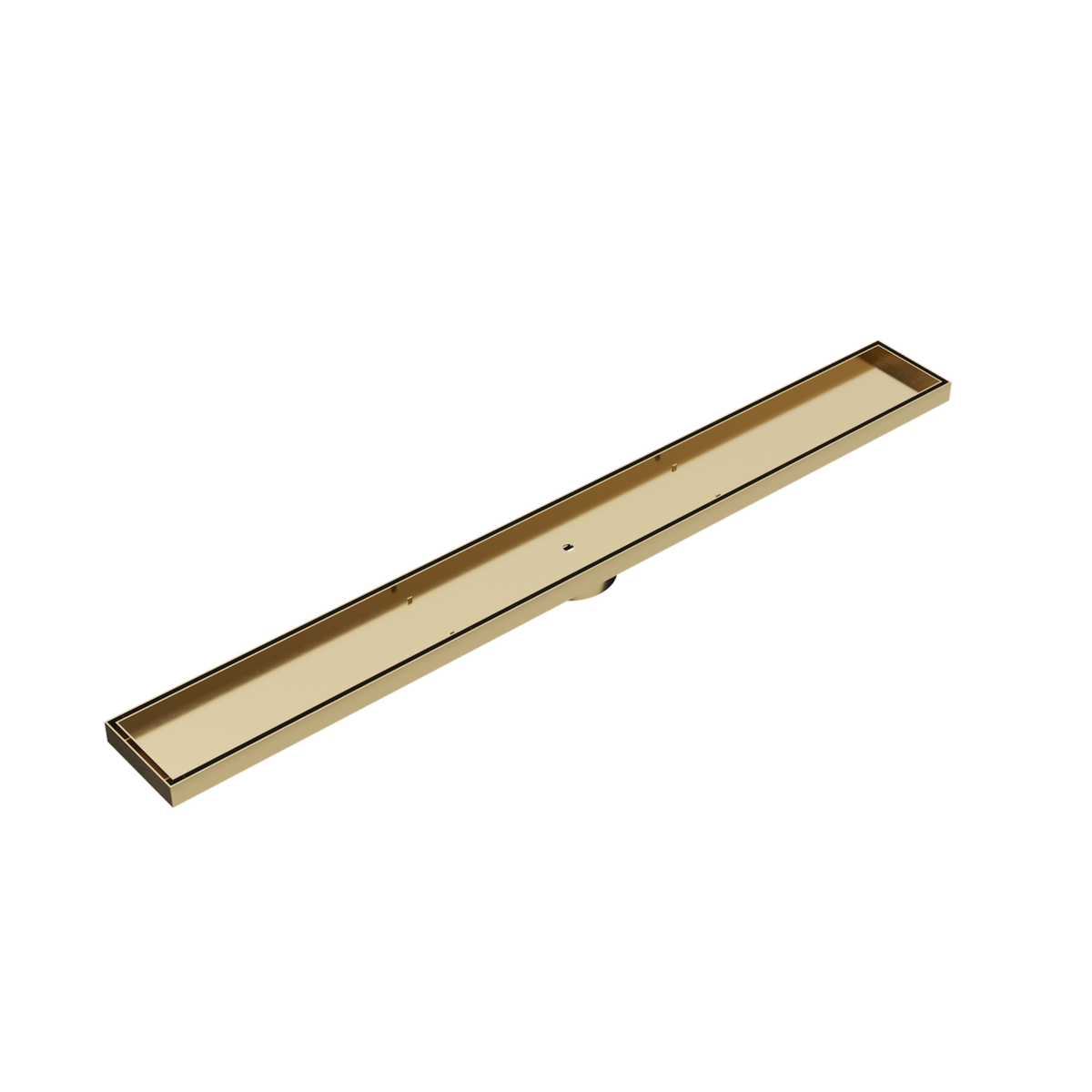 LINSOL EZYFLOW TILE INSERT DN64 LINEAR WASTE 1000MM BRUSHED BRASS