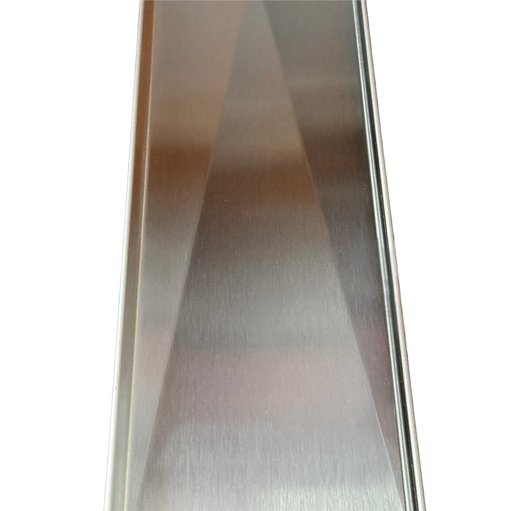 RADIANT HEATING LINEAR TILE INSERT FLOOR GRATE BRUSHED SATIN (AVAILABLE IN 600MM, 700MM, 800MM, 900MM, 1000MM AND 1200MM)