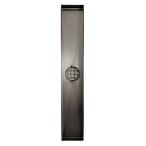 RADIANT HEATING LINEAR TILE INSERT FLOOR GRATE BRUSHED SATIN (AVAILABLE IN 600MM, 700MM, 800MM, 900MM, 1000MM AND 1200MM)