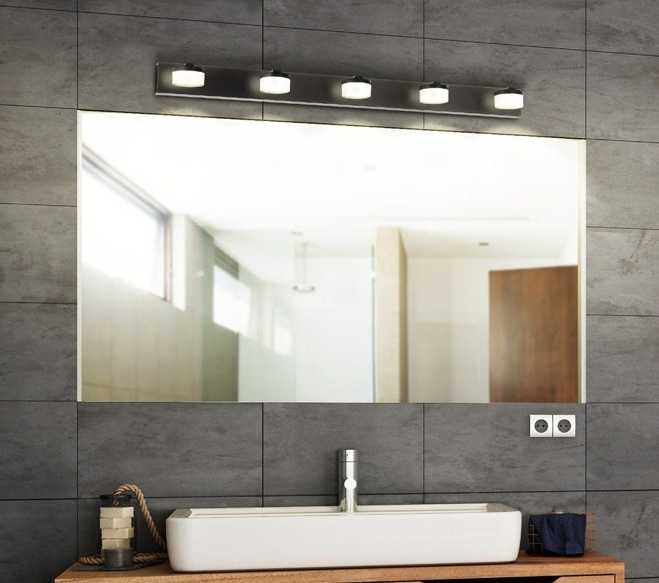 EGLO ROMENDO 2 LED WALL LIGHT BLACK 900MM