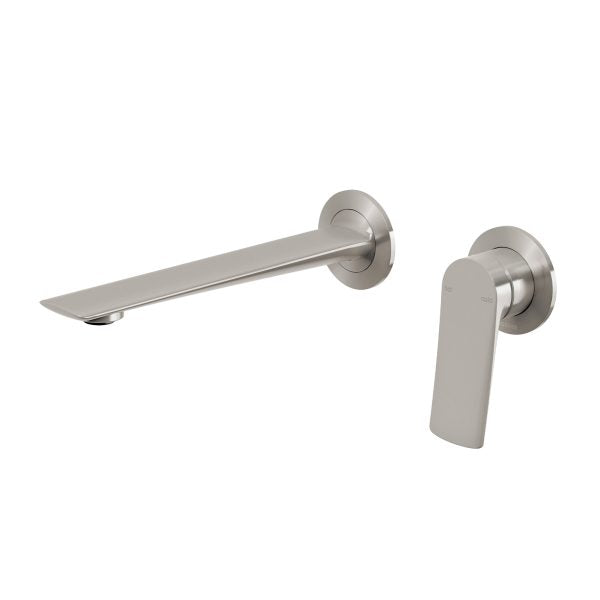 Phoenix Kusabi SwitchMix Wall Basin / Bath Mixer Set 200mm Fit-Off Kit Brushed Nickel