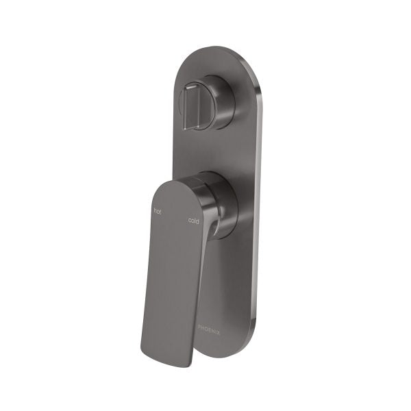 Phoenix Kusabi SwitchMix Shower / Bath Diverter Mixer Fit-Off Kit Only Brushed Carbon
