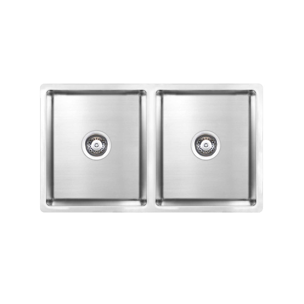 SEIMA LETO 750 DOUBLE BOWL KITCHEN SINK STAINLESS STEEL 750MM