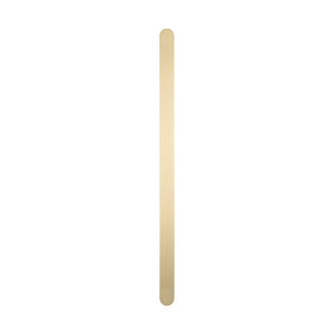 RADIANT HEATING VERTICAL FLAT BAR HEATED SINGLE TOWEL RAIL LIGHT GOLD 930MM