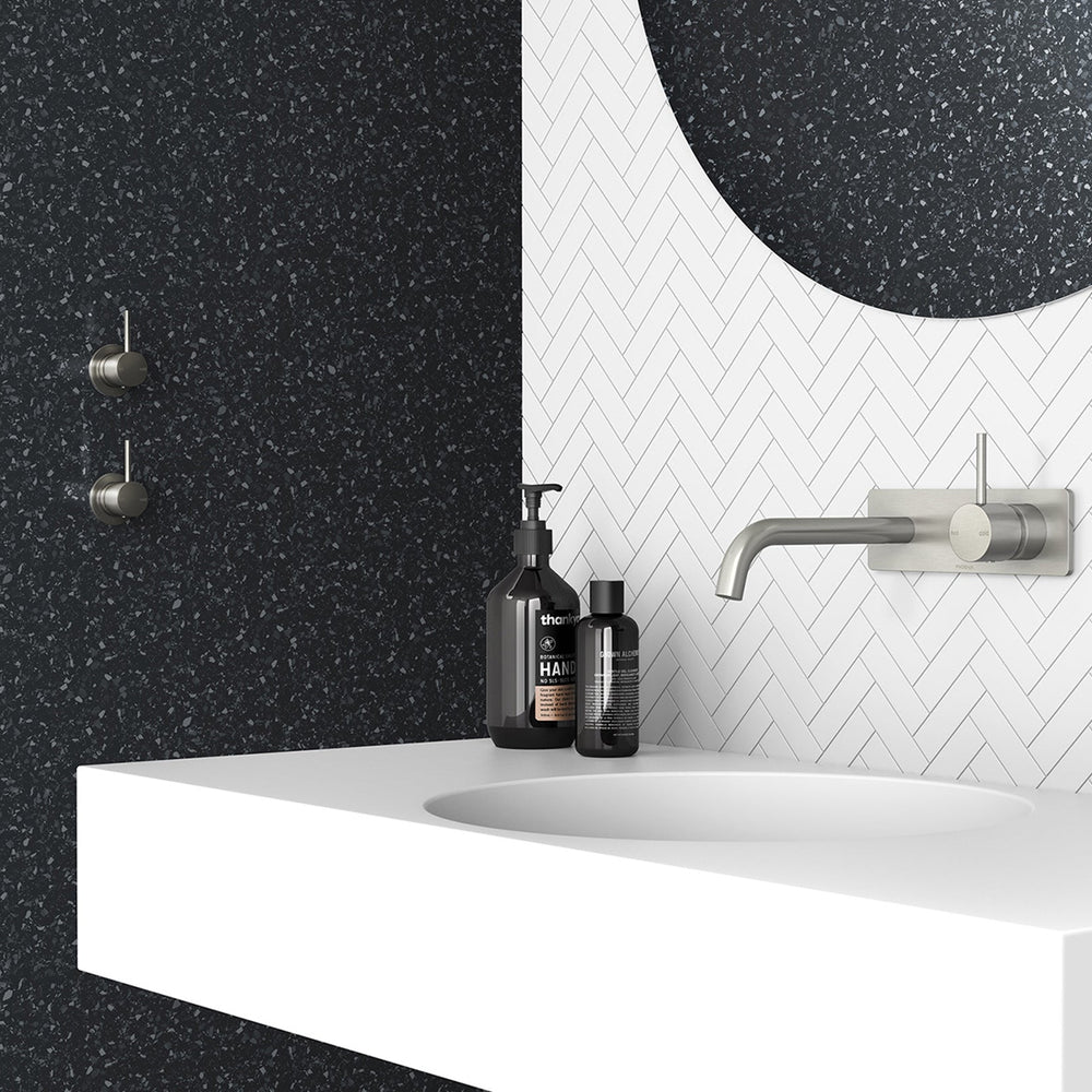 PHOENIX VIVID SLIMLINE UP LEAD FREE SHOWER / WALL MIXER BRUSHED NICKEL