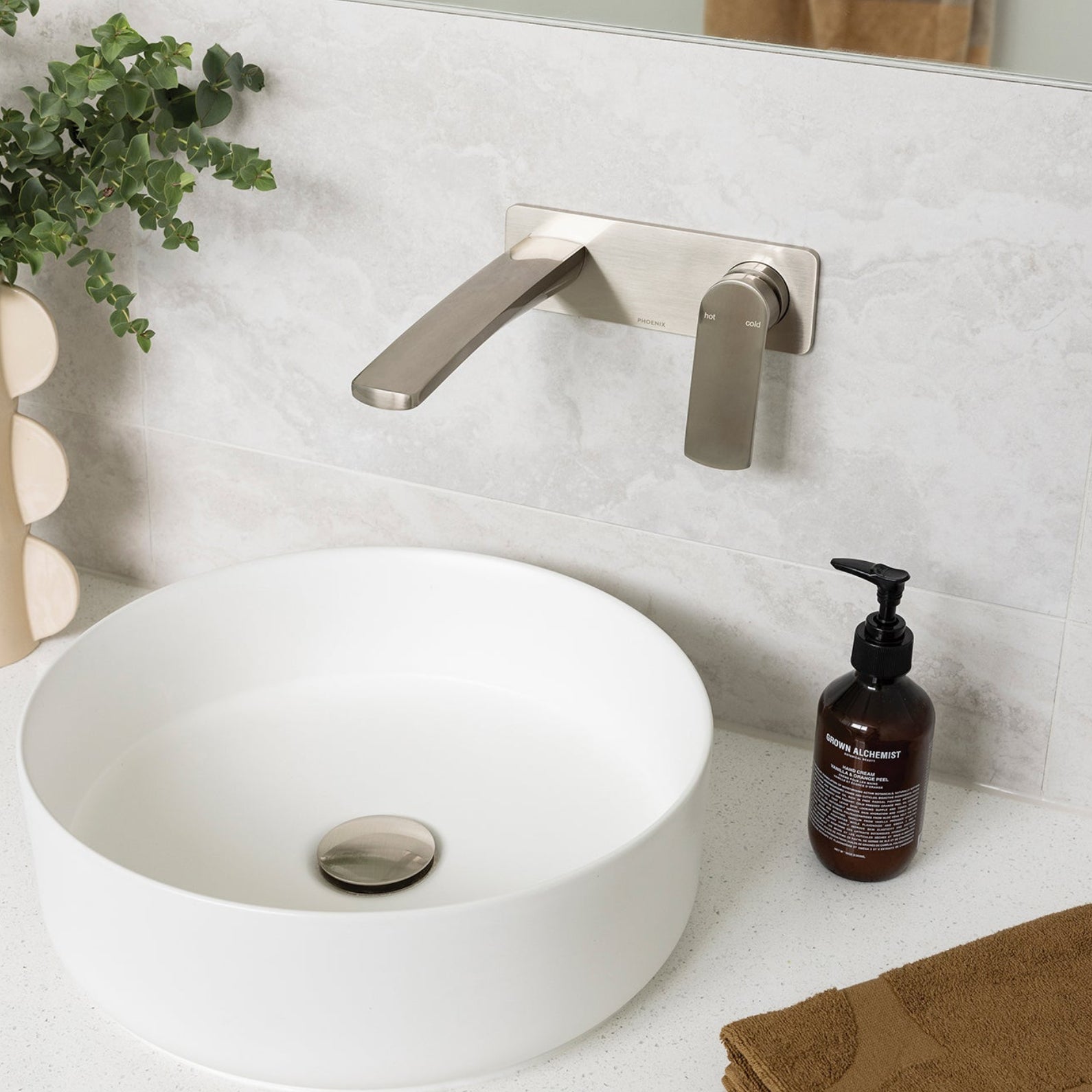 PHOENIX DOME POP-UP UNIVERSAL WASTE BRUSHED NICKEL 40MM