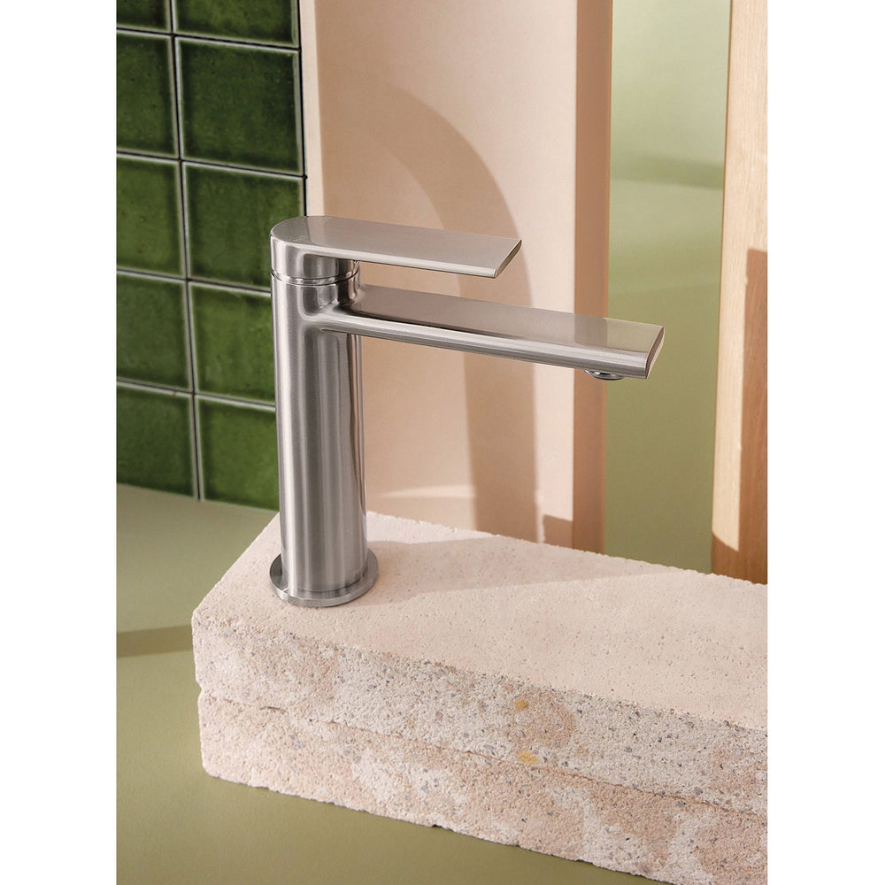 PHOENIX TEEL LEAD FREE BASIN MIXER 162MM BRUSHED NICKEL