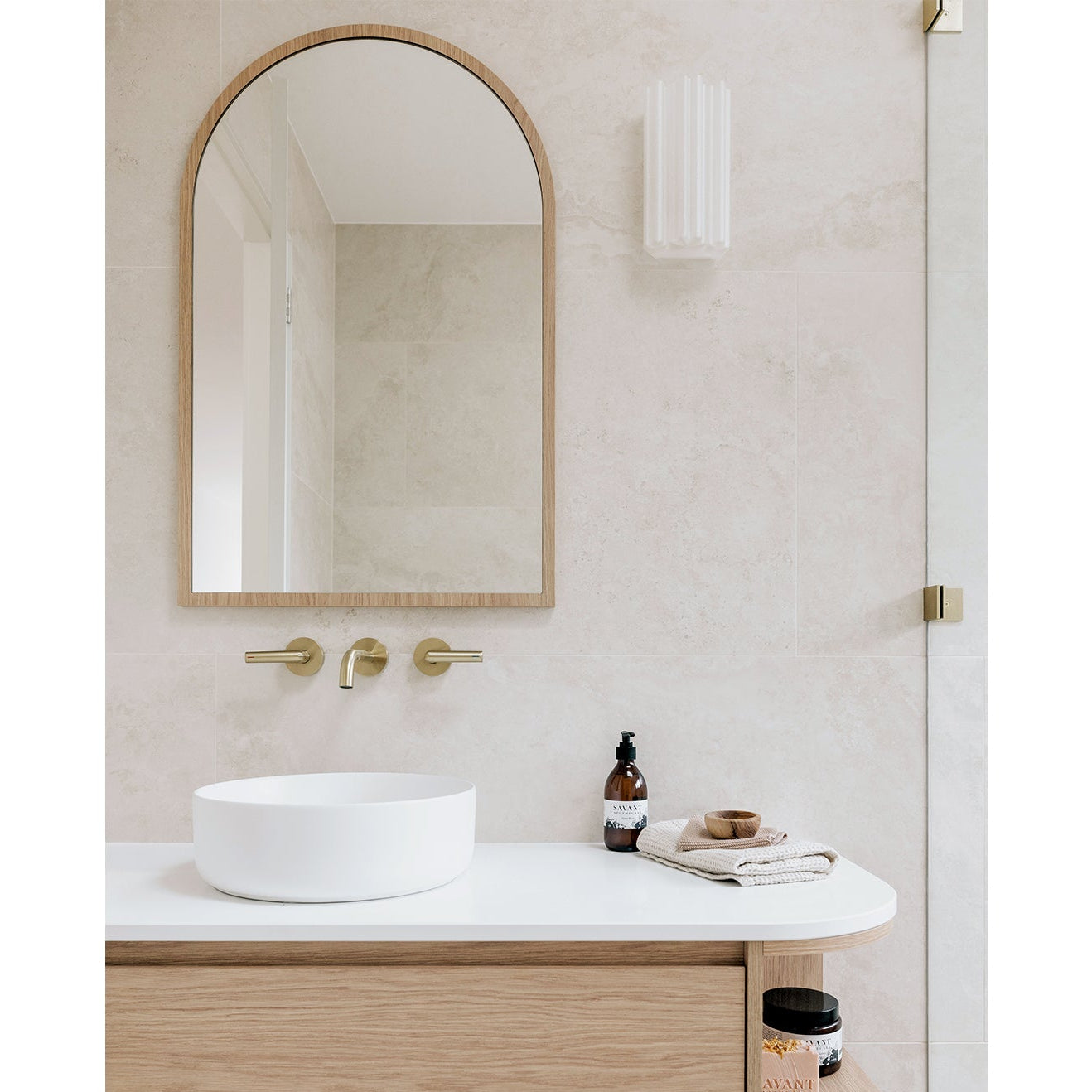 PHOENIX VIVID SLIMLINE LEAD FREE PLUS LEVER WALL TOP ASSEMBLIES EXTENDED SPINDLES BRUSHED GOLD