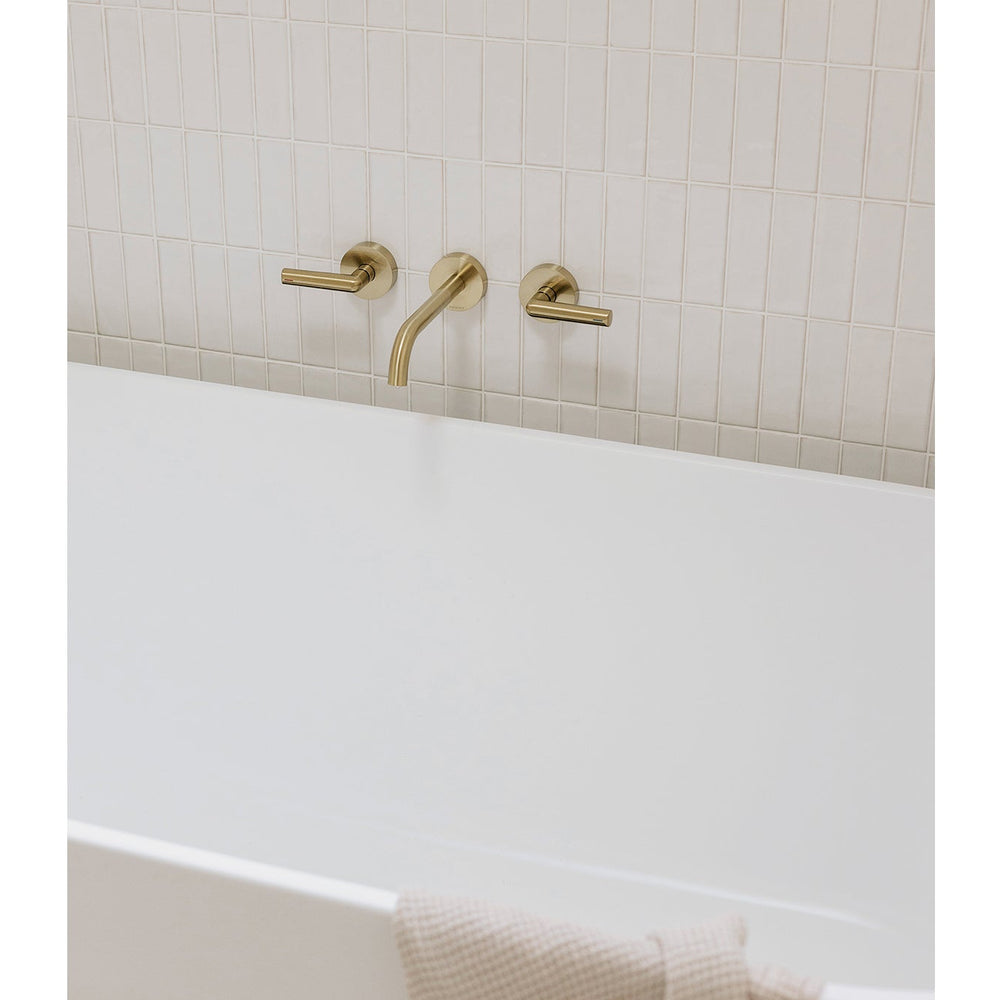 PHOENIX VIVID SLIMLINE LEAD FREE PLUS LEVER WALL TOP ASSEMBLIES EXTENDED SPINDLES BRUSHED GOLD