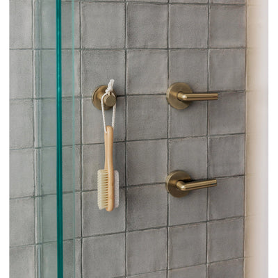 PHOENIX RADII ROBE HOOK ROUND PLATE BRUSHED GOLD