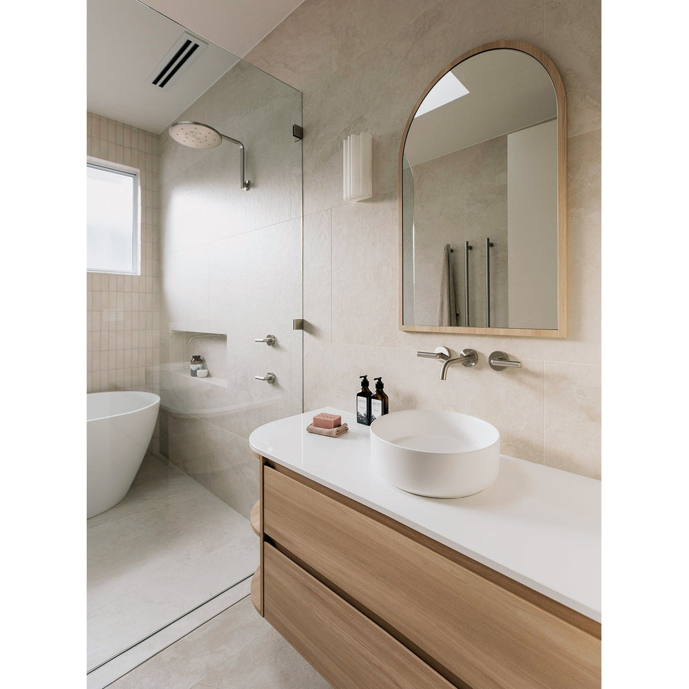 PHOENIX VIVID SLIMLINE LEAD FREE PLUS LEVER WALL TOP ASSEMBLIES BRUSHED NICKEL