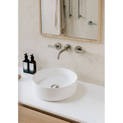 PHOENIX VIVID SLIMLINE LEAD FREE PLUS LEVER WALL TOP ASSEMBLIES BRUSHED NICKEL