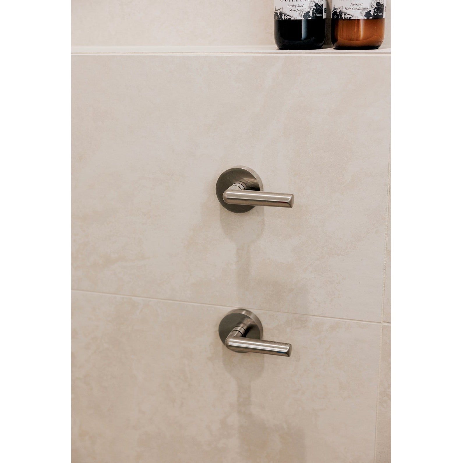 PHOENIX VIVID SLIMLINE LEAD FREE PLUS LEVER WALL TOP ASSEMBLIES EXTENDED SPINDLES BRUSHED NICKEL