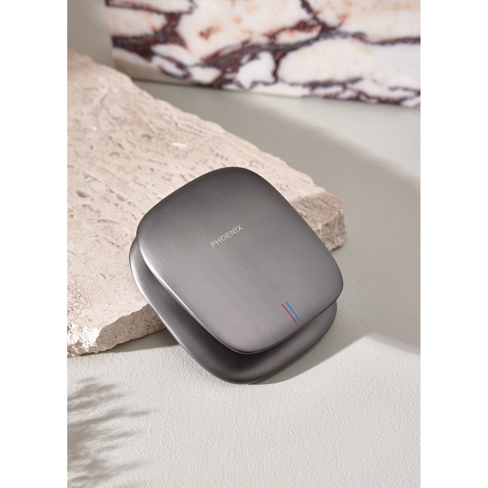 PHOENIX NUAGE LEAD FREE SHOWER WALL MIXER BRUSHED CARBON