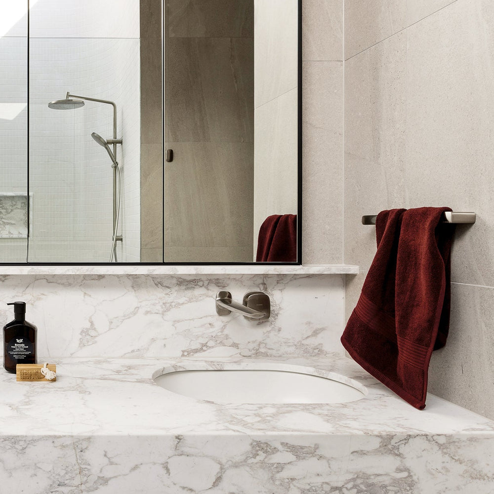 PHOENIX NUAGE NON-HEATED HAND TOWEL RAIL BRUSHED NICKEL 290MM