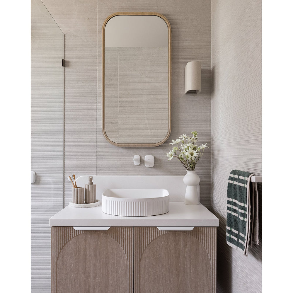 PHOENIX NUAGE WALL BASIN BATH MIXER SET 200MM MATTE WHITE