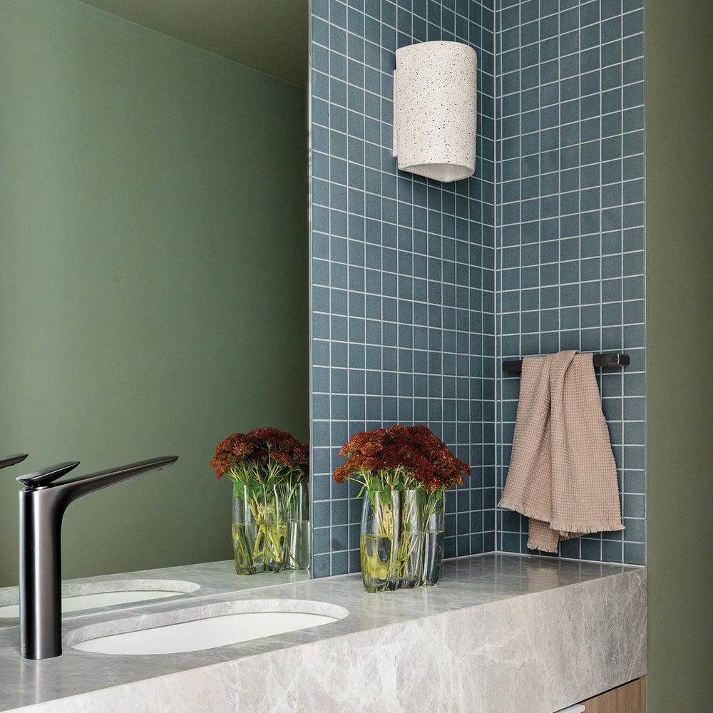 PHOENIX NUAGE NON-HEATED HAND TOWEL RAIL BRUSHED CARBON 290MM