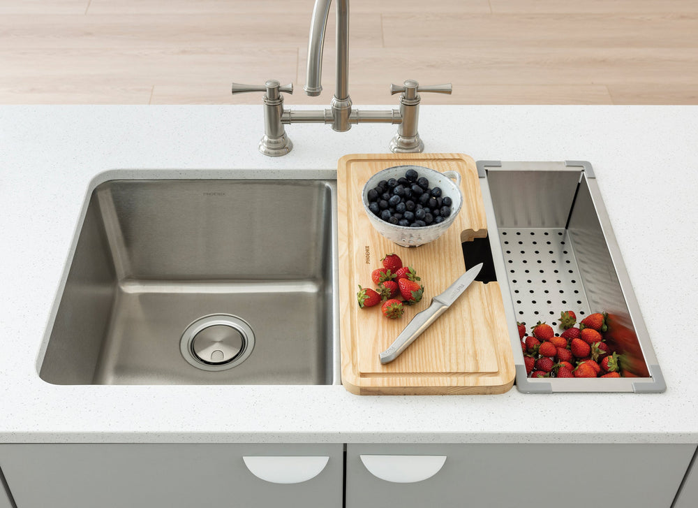 PHOENIX STAINLESS STEEL COLANDER 430MM STAINLESS STEEL