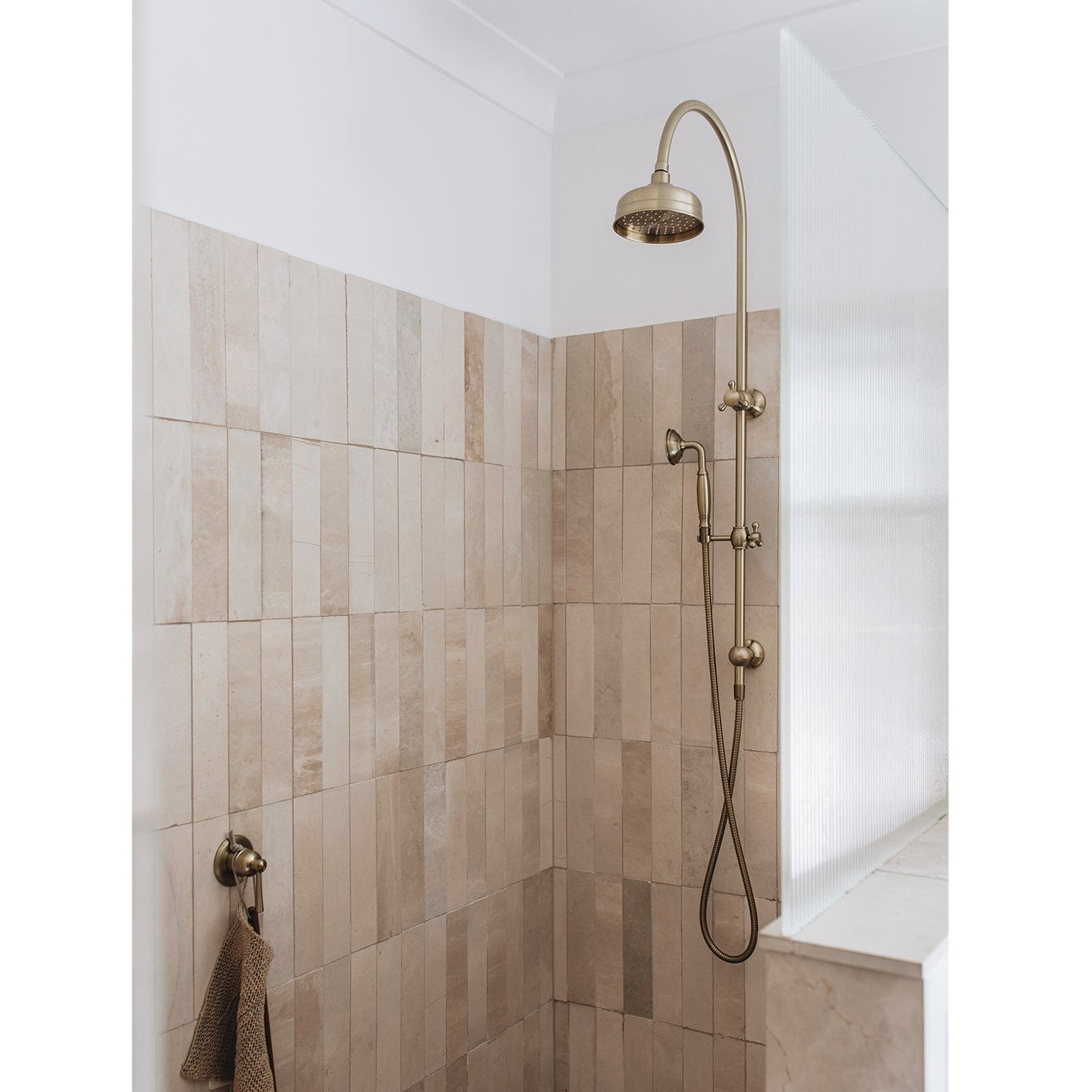 PHOENIX CROMFORD TWIN SHOWER BRUSHED GOLD