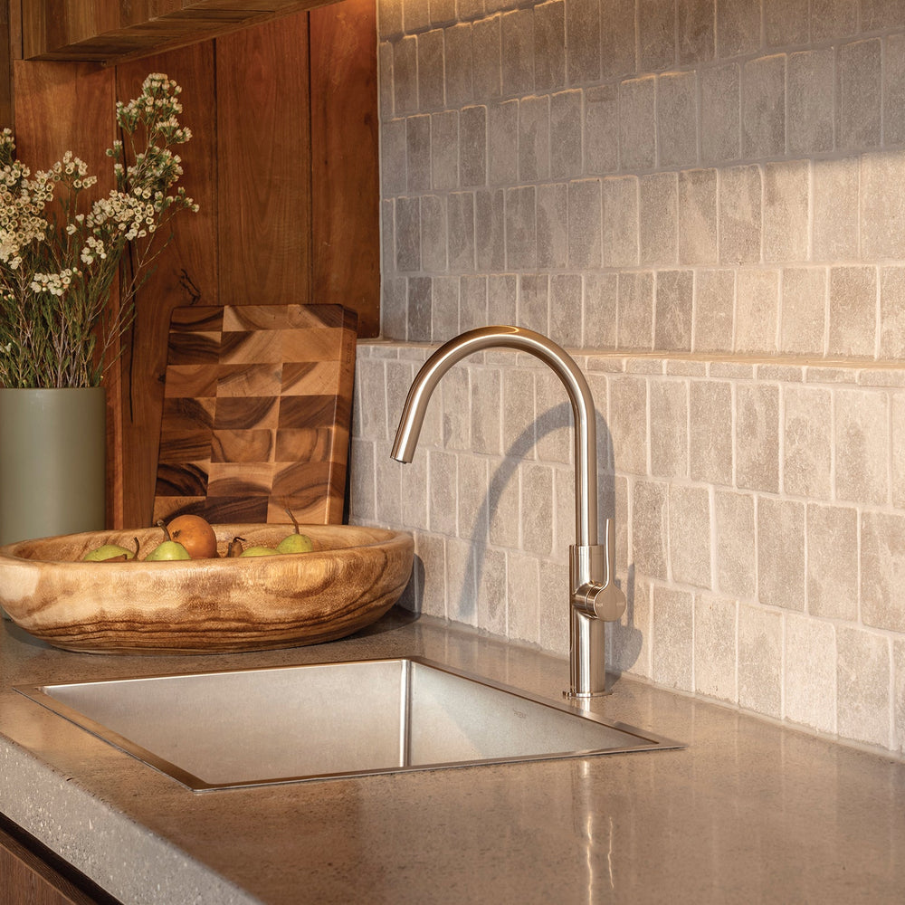 PHOENIX VASK LEAD FREE SINK MIXER 361MM BRUSHED NICKEL