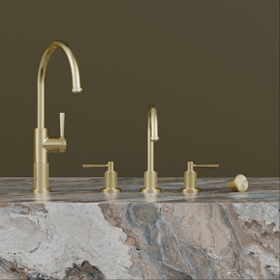 PHOENIX WILTERN LEAD FREE BASIN SET 224MM BRUSHED GOLD