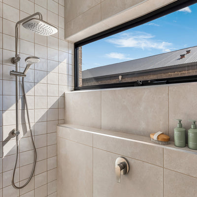 PHOENIX ARLO SHOWER AND WALL MIXER WITH TRIM KIT AND BODY BRUSHED NICKEL