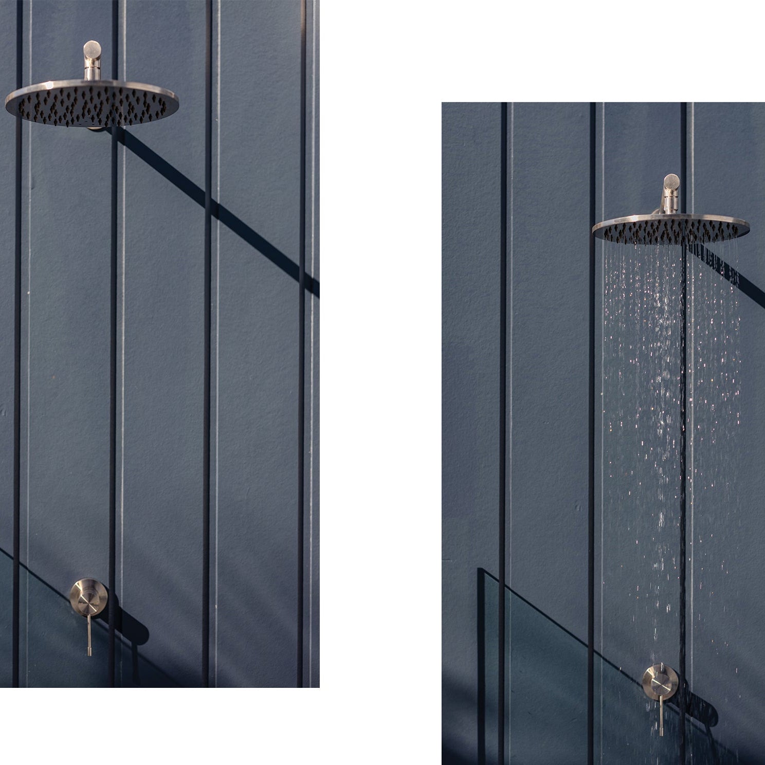 PHOENIX VIVID SLIMLINE LEAD FREE SS 316 SHOWER / WALL MIXER STAINLESS STEEL