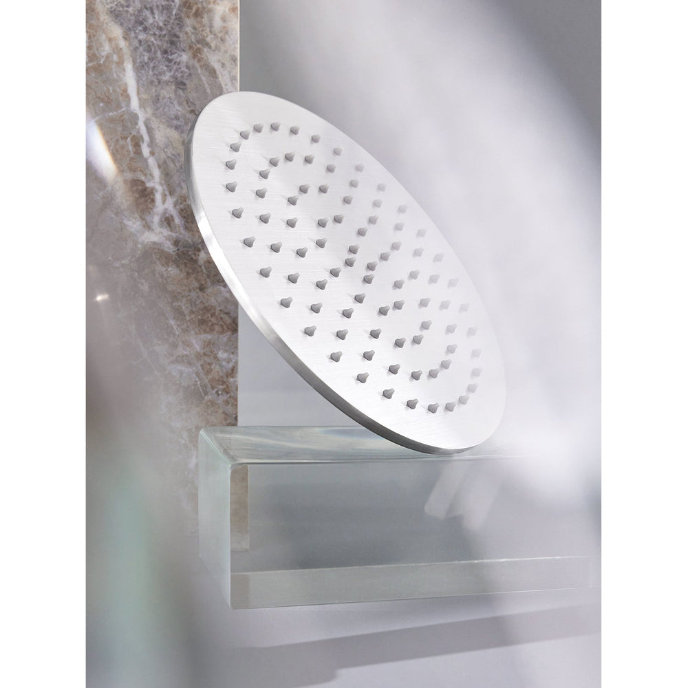 PHOENIX VIVID SLIMLINE SHOWER ARM AND ROSE 250MM STAINLESS STEEL