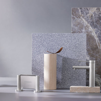 PHOENIX RADII SOAP DISH HOLDER ROUND PLATE SILVER GREY 140MM