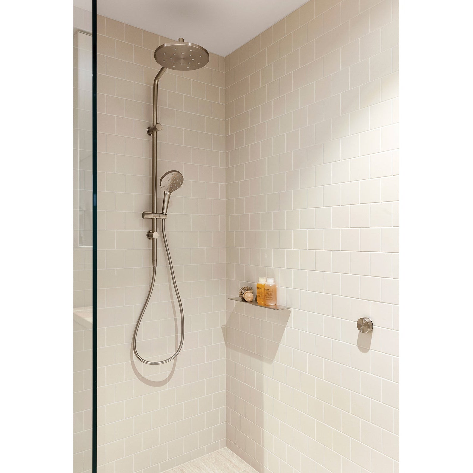 PHOENIX AXIA LEAD FREE SHOWER / WALL MIXER BRUSHED NICKEL