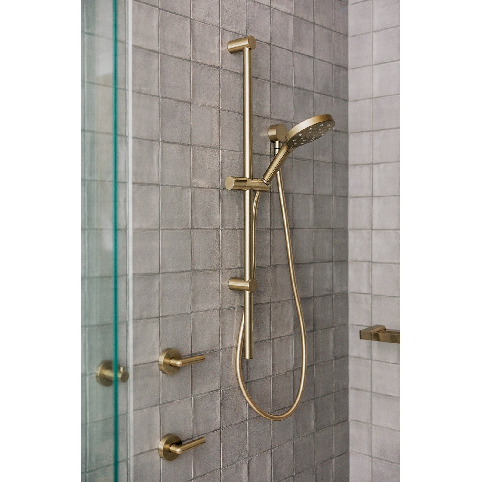 PHOENIX ORMOND RAIL SHOWER BRUSHED GOLD