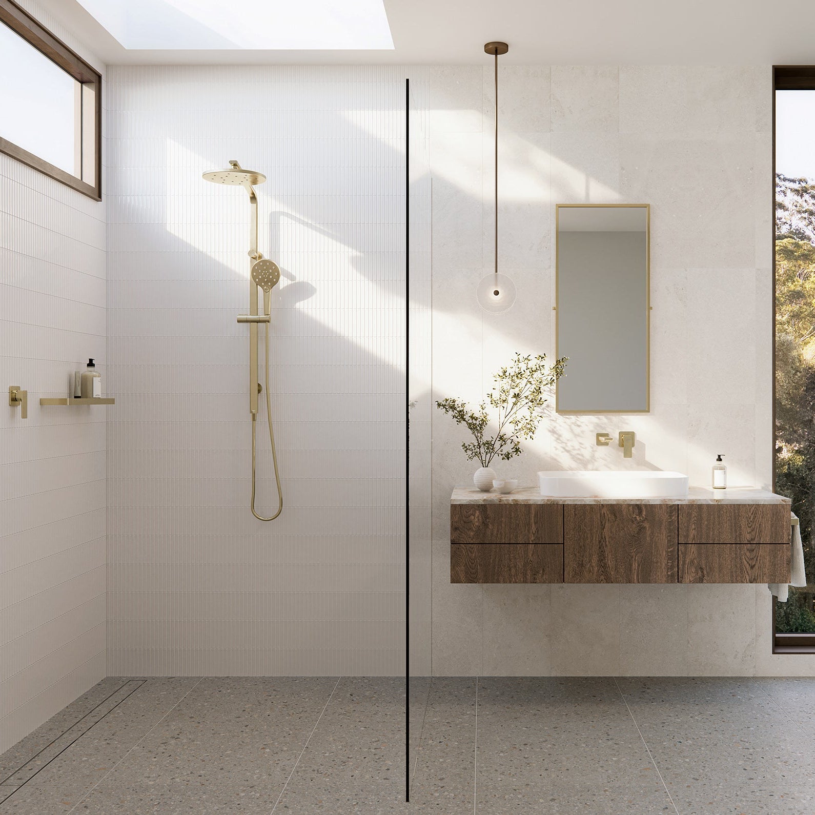 PHOENIX GLOSS MKII SWITCHMIX LEAD FREE SHOWER / WALL MIXER BRUSHED GOLD