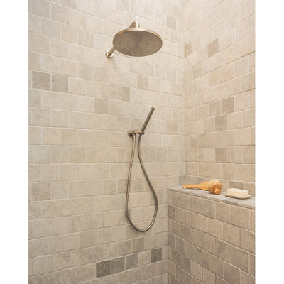 PHOENIX VIVID SHOWER ARM ROUND 400MM BRUSHED NICKEL