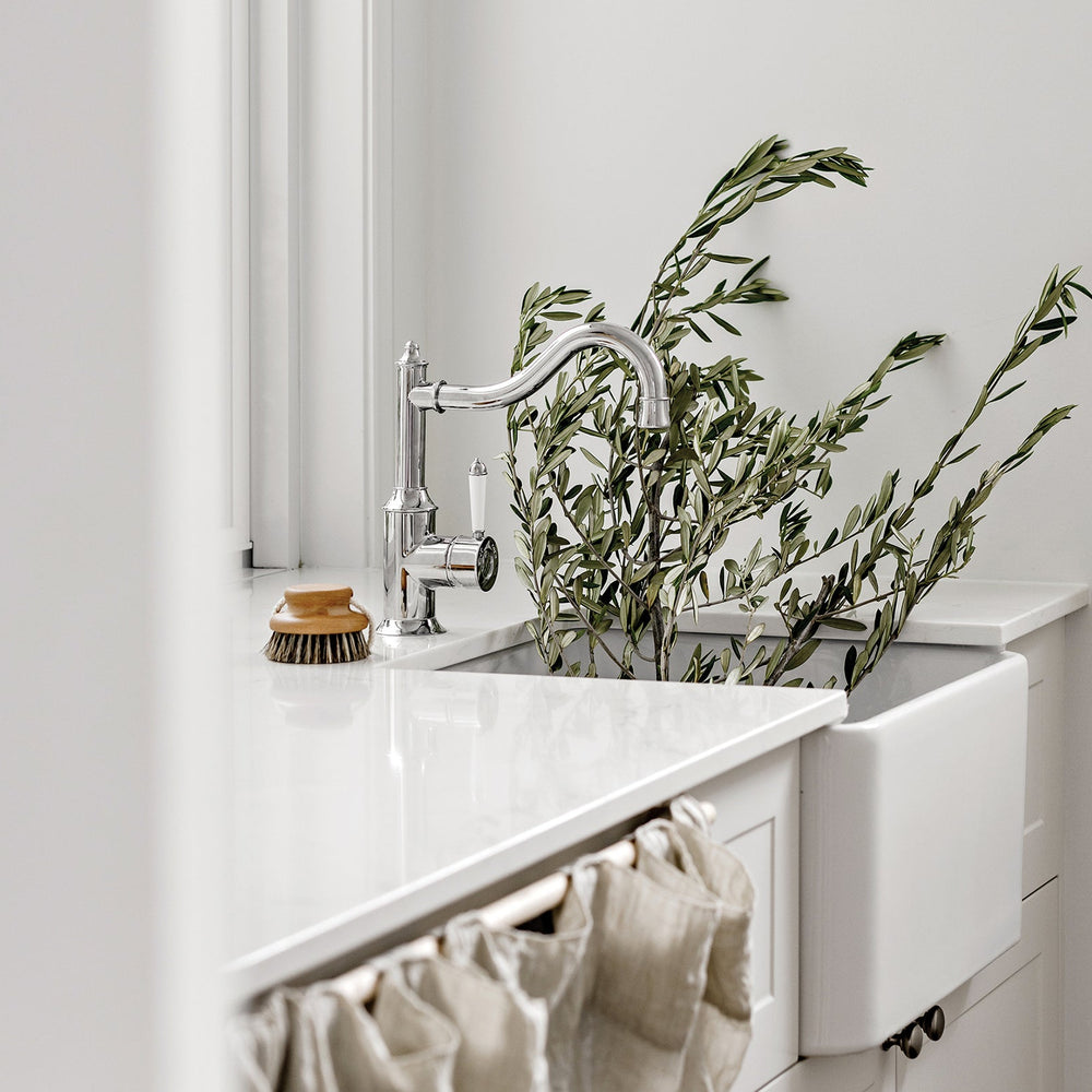 PHOENIX NOSTALGIA SINK MIXER 227MM SHEPHERDS CROOK CHROME